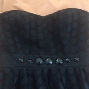 Black Strapless Pheobe Dress Size 0